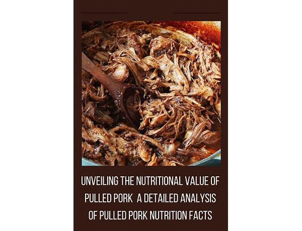 Marketside pulled pork nutrition facts