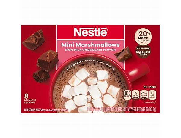 Marshmallow hot cocoa mix food facts