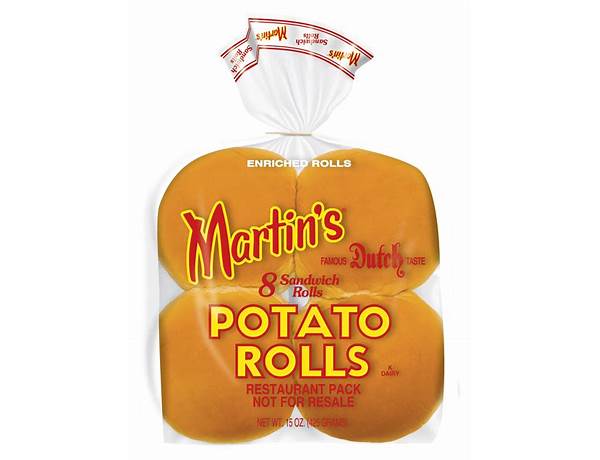 Martin's sandwich potato rolls food facts