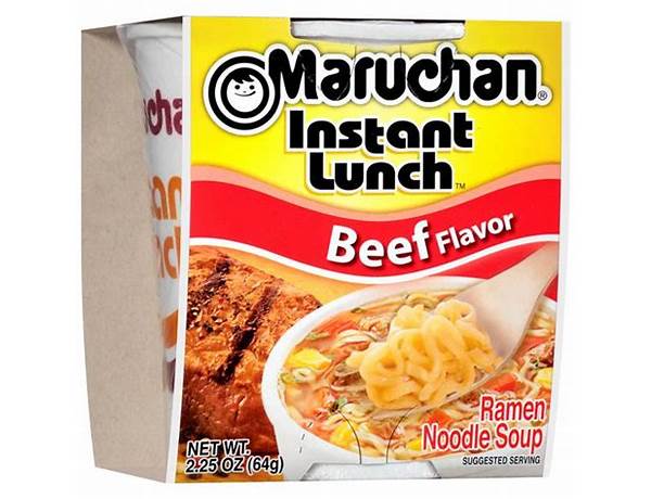Maruchan instant lunch beef ramen noodle baby count food facts