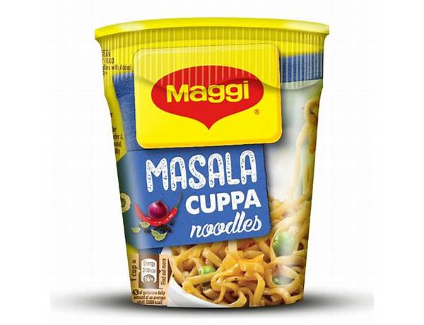 Masala cuppa noodles food facts