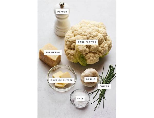 Mashed cauliflower ingredients