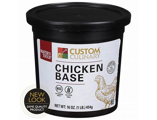 Masters touch chicken base food facts