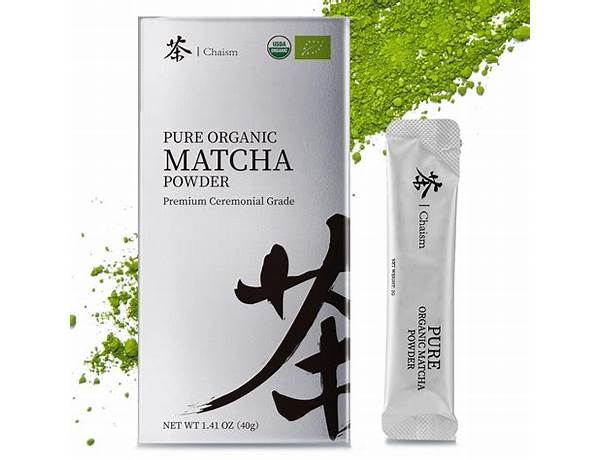 Matcha ceremonial grade packet food facts