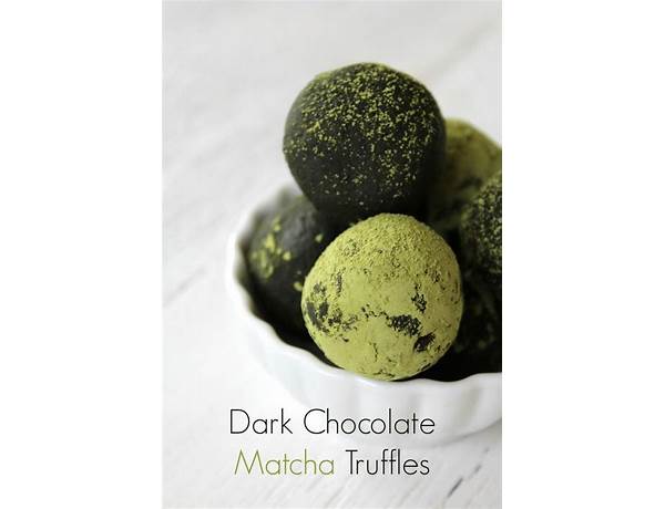 Matcha coconut chocolate truffles food facts