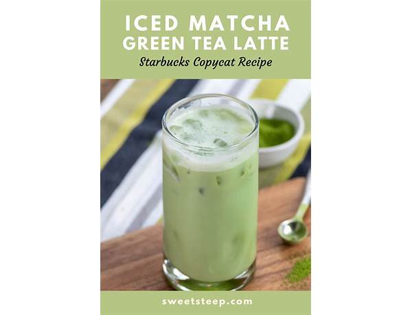 Matcha green tea oat milk latte food facts