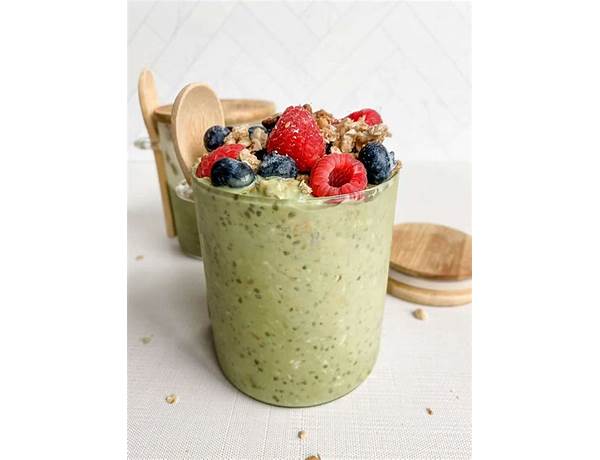 Matcha overnight oats ingredients