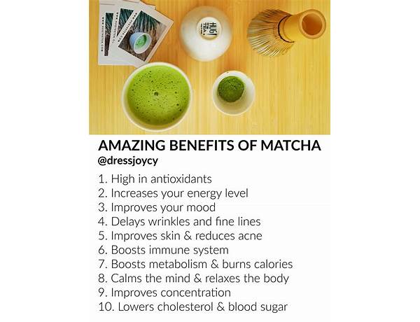 Matcha soluble food facts