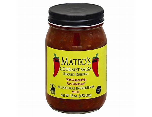 Mateo’s gourmet salsa food facts