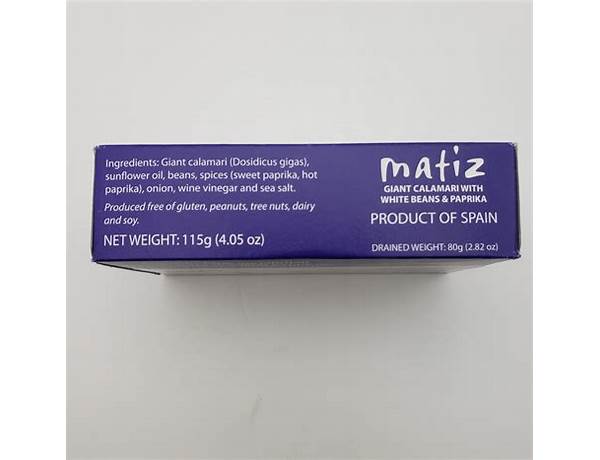 Matiz ingredients