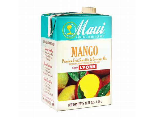 Maui mango ingredients