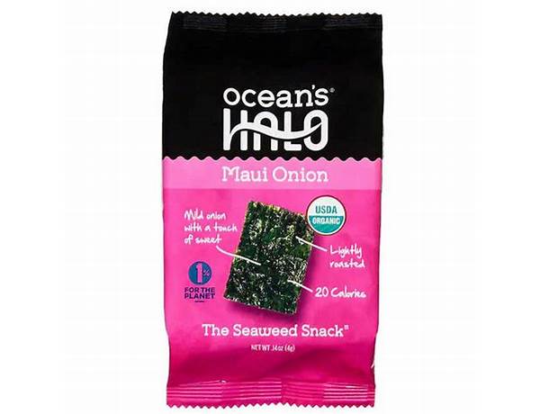 Maui onion roasted seaweed snack food facts