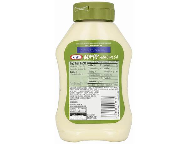 Mayonnaise dressing with olive oil nutrition facts