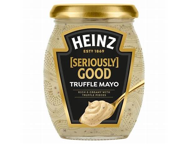 Mayonnaise heinz truffe nutrition facts