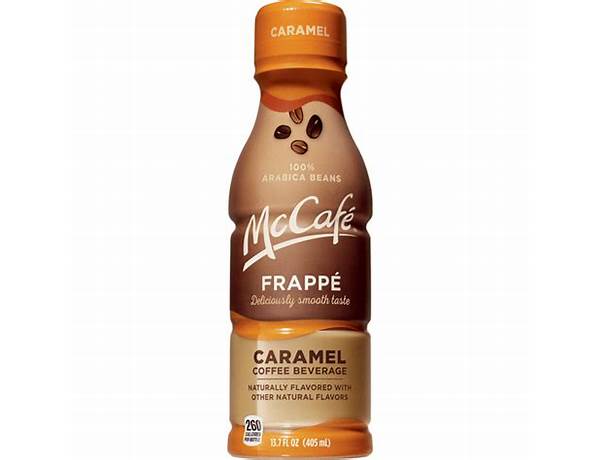 Mccafe frappe caramel coffee bottle, 13.7 fl oz food facts