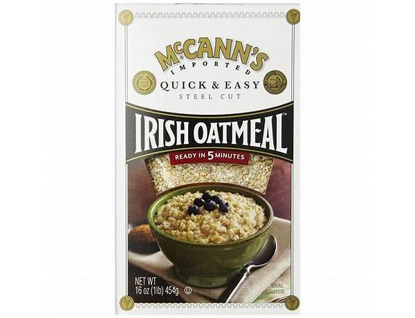 Mccanns irish oatmeal food facts