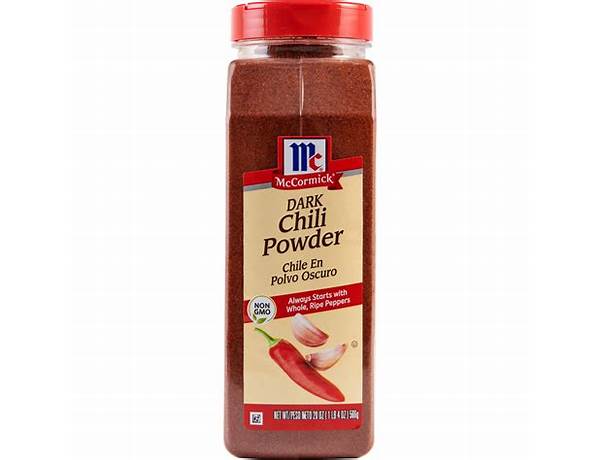 Mccormick dark chili powder food facts