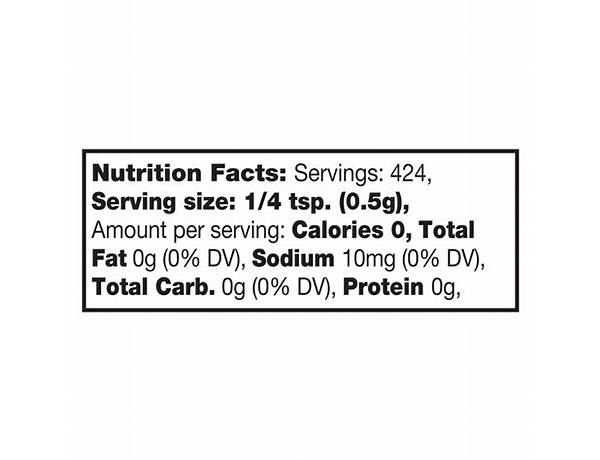 Mccormick dark chili powder nutrition facts