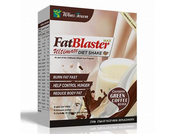 Meal replacement shake (chocolate flavour) ingredients