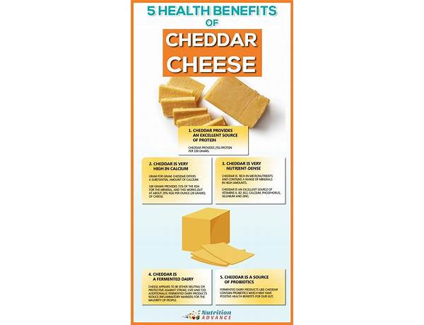 Medium cheddar cheese food facts