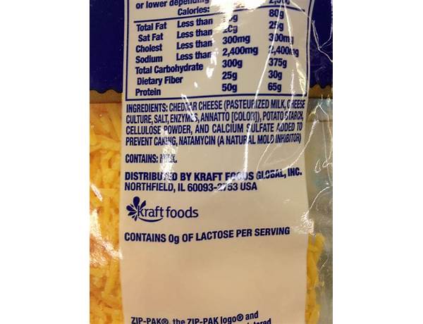 Medium cheddar cheese ingredients