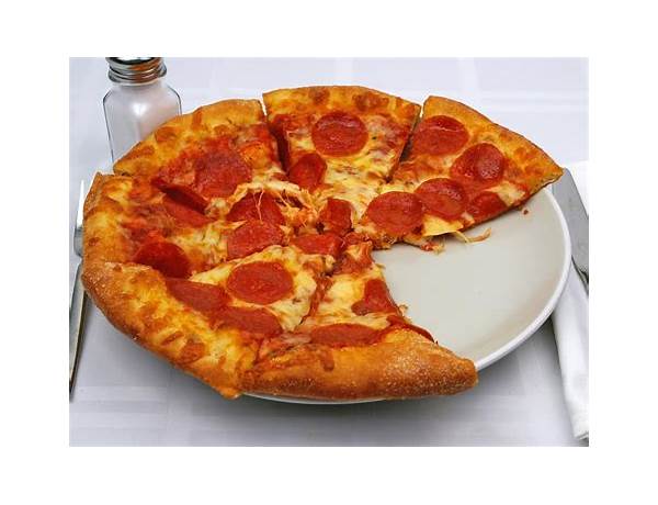 Medium pepperoni & mozzarella cheese pizza food facts