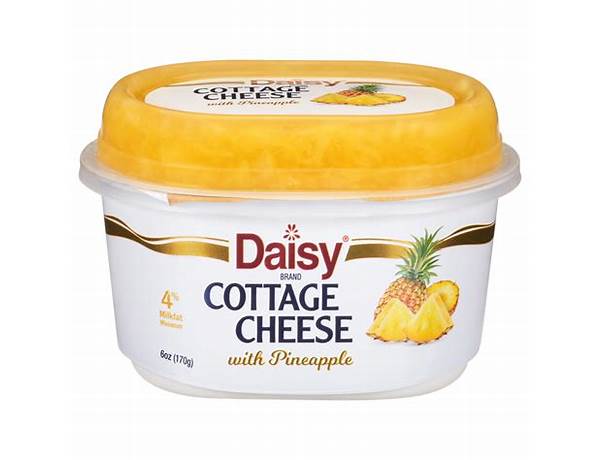 Medley 4% cottage cheese with pineapple ingredients