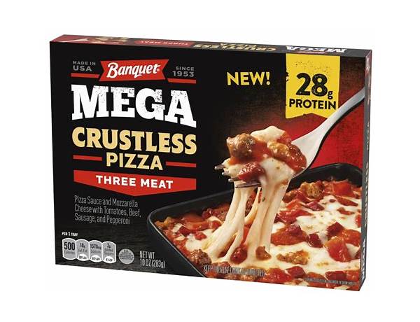 Mega crustless pizza ingredients