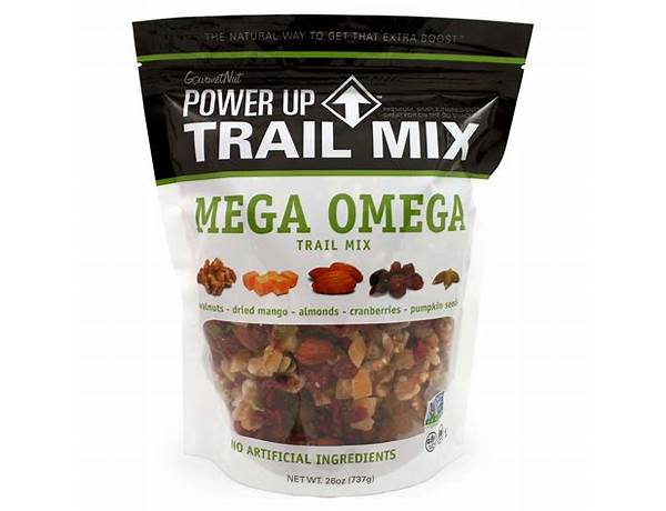 Mega omega trail mix food facts
