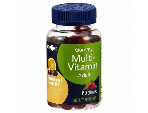 Meijer adult multivitamin gummies nutrition facts