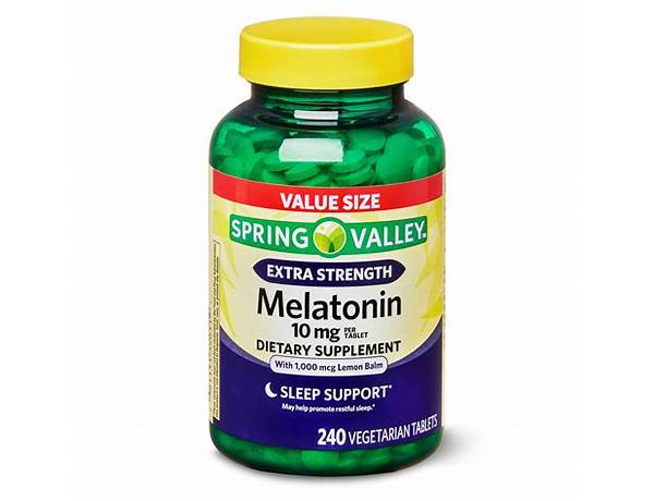 Melatonin extra strength | 5 mg food facts