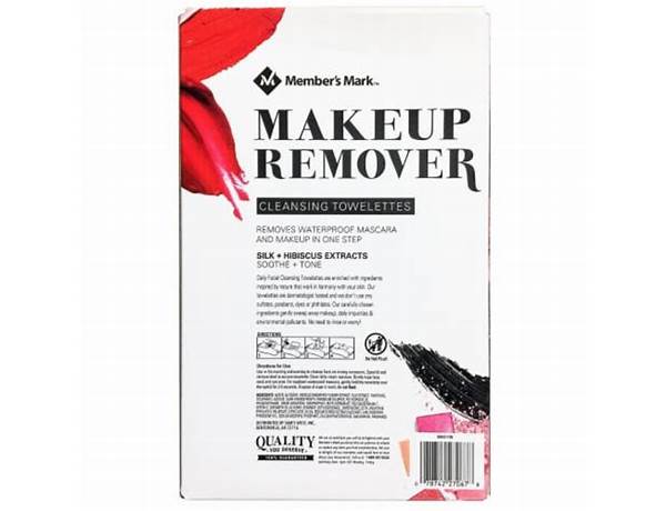 Members mark makeup remover - nutrition facts