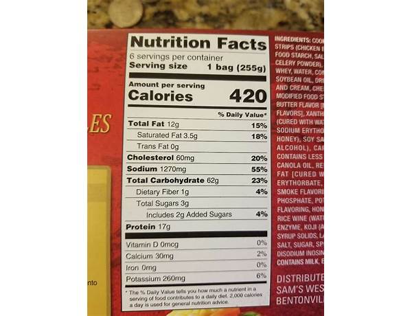 Members mark nutrition facts