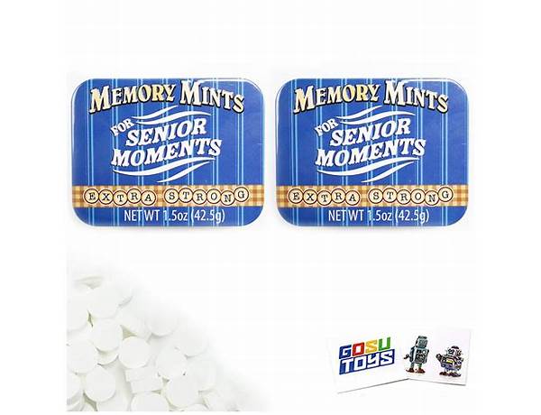 Memory mints for senior moments fun gag tin ingredients