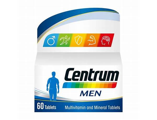 Men multivitamin/multi mineral supplement food facts