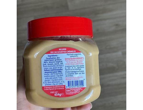 Menguy’s peanut butter nutrition facts