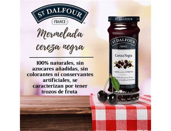 Mermelada cereza negra ingredients