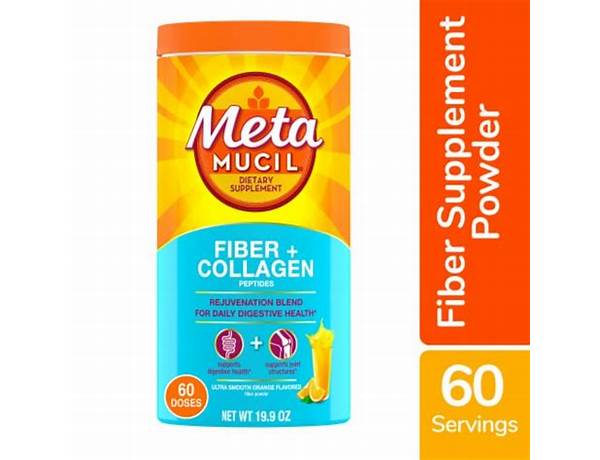 Meta mucil w collagen food facts