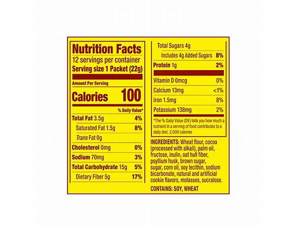 Metamucil nutrition facts