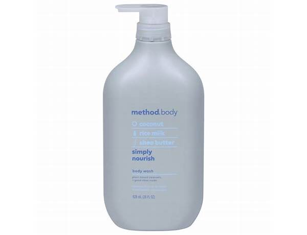 Method body body wash food facts