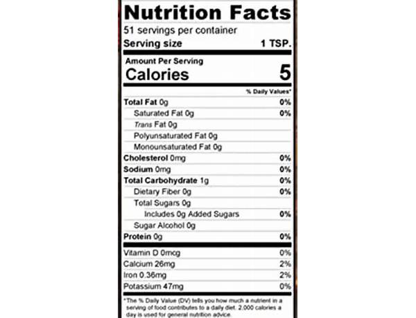 Mexican oregano nutrition facts