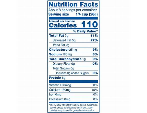 Mexican style nutrition facts