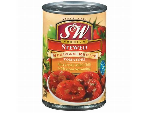 Mexican style stewed tomatoes food facts
