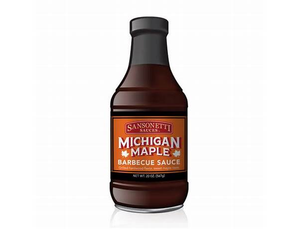 Michigan maple barbecue sauce food facts