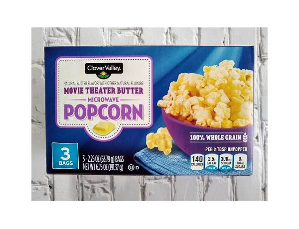 Microwave popcorn, movie theater butter ingredients