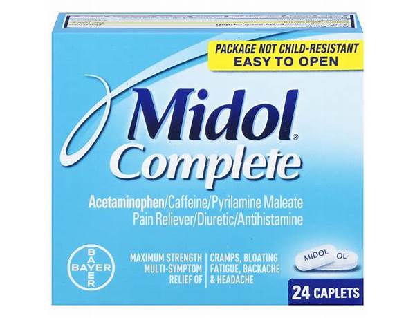 Midol complete food facts