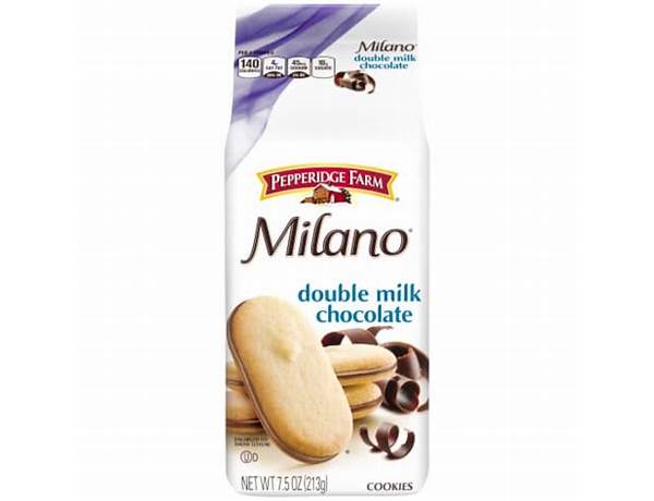 Milano double milk chocolate food facts