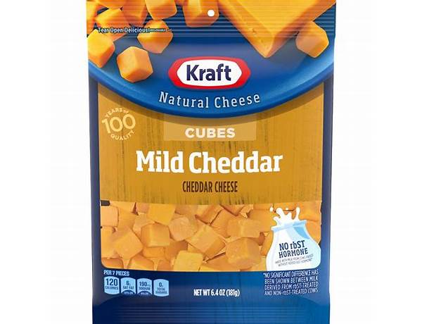 Mild cheddar cheese cubes ingredients