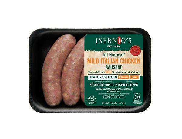 Mild smoked chicken sausage food facts