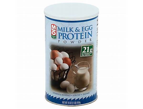 Milk and egg protein ingredients